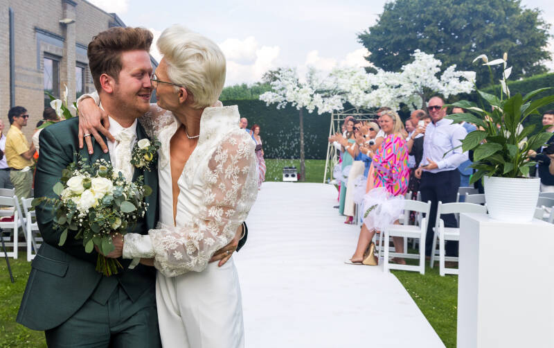 bruidspaar - huwelijk - Westerlo