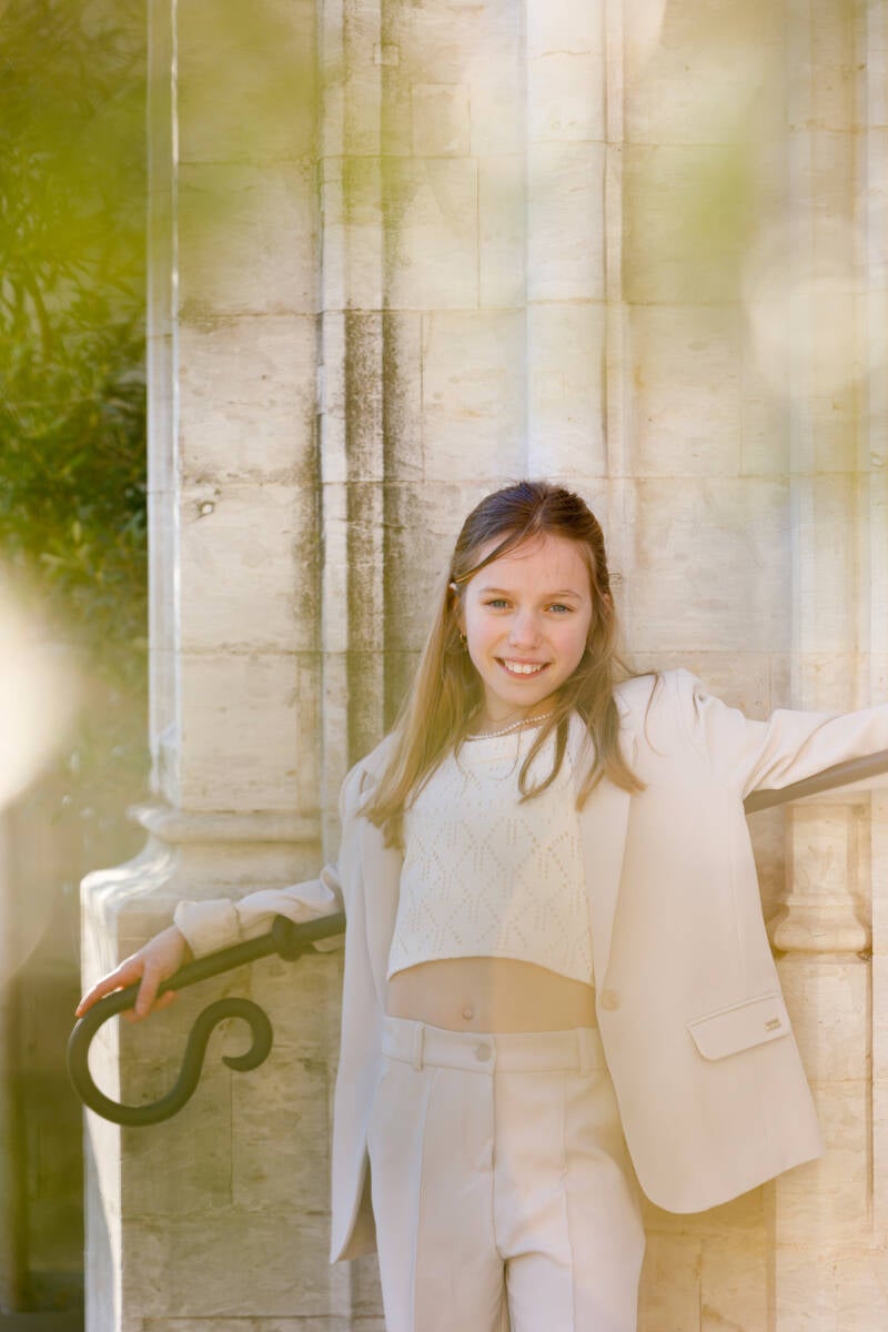 communie meisje buiten