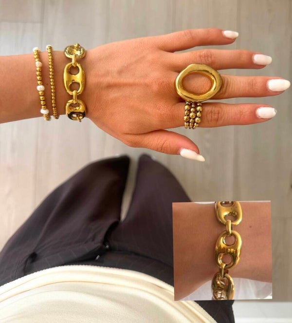Statement Good Life Bracelet Gold