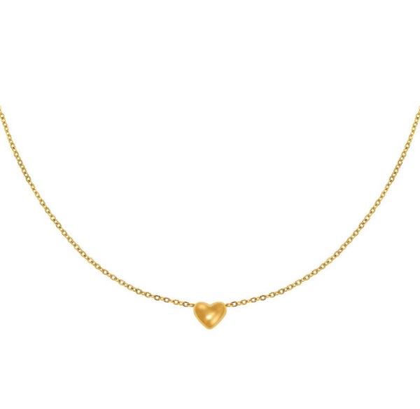 Necklace Cute Heart Gold