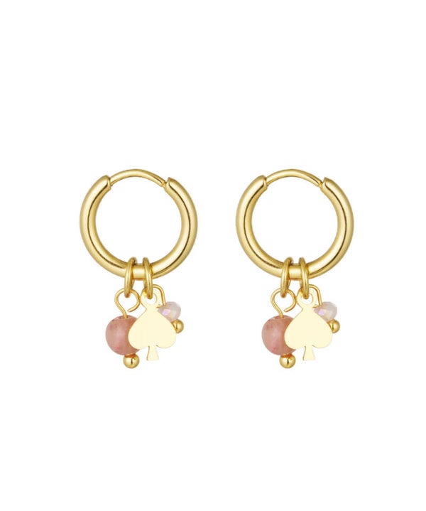 Earrings Poker Rose Gold