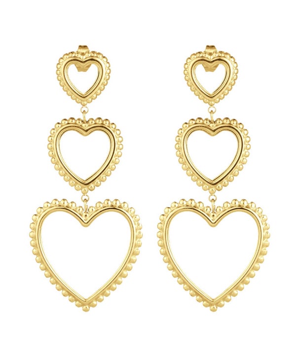 Earrings Noa Hearts Gold