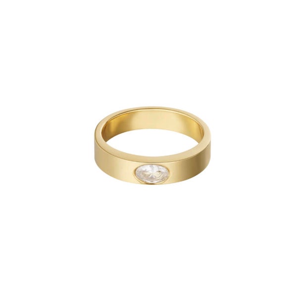 Ring Basic Stone Gold