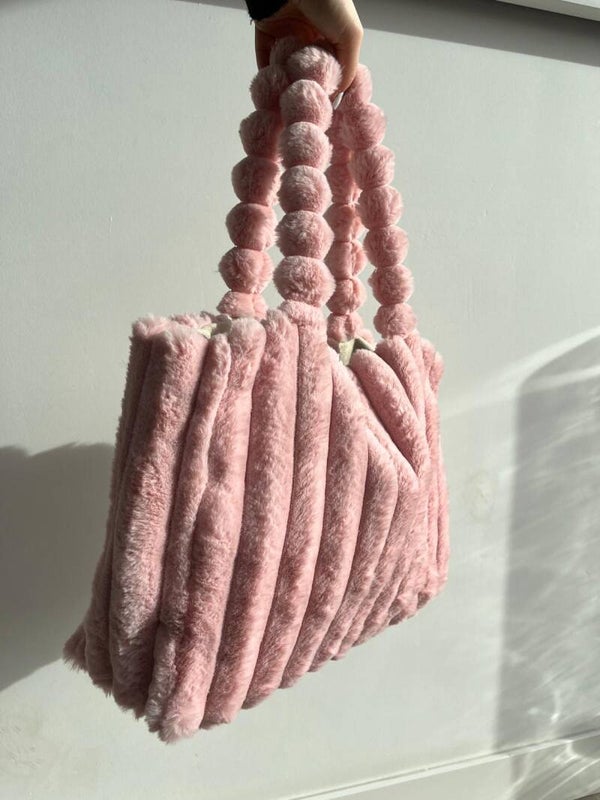 Fluffy Braza Bag Rose