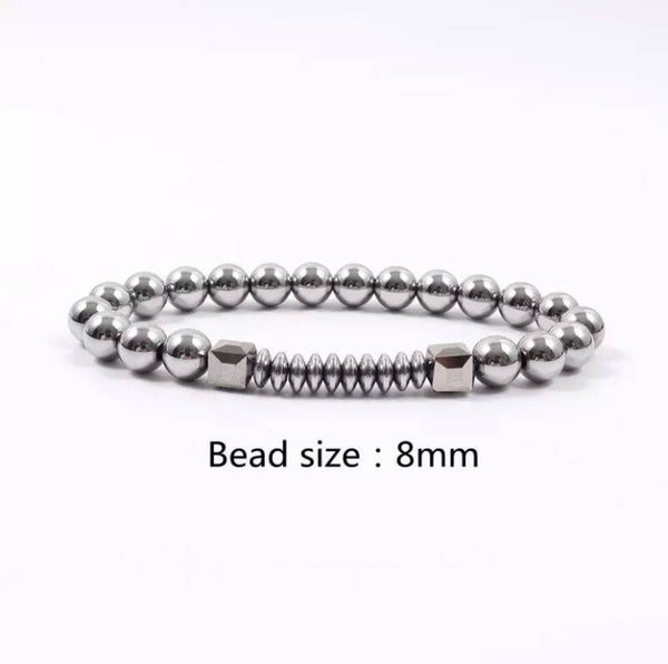Silver metal men's Bracelet