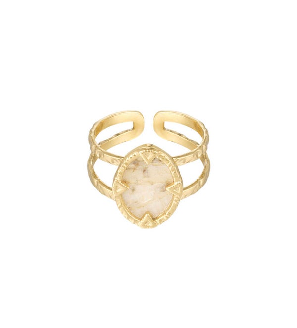 Ring Elise Beige Gold