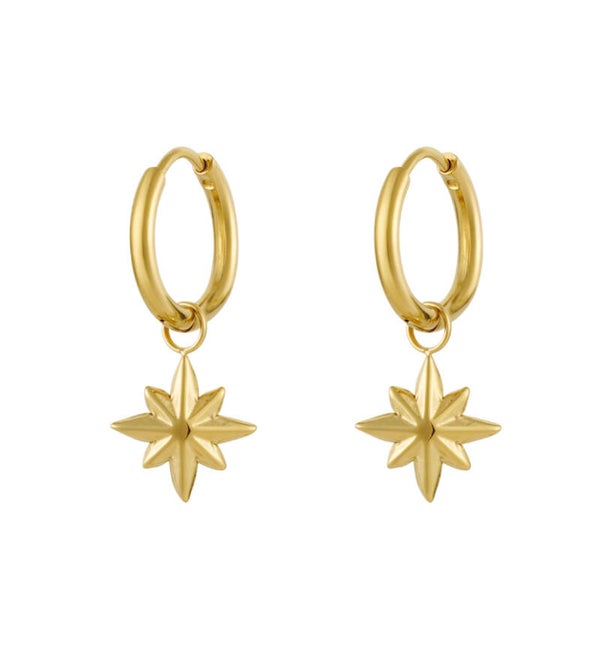 Earrings Star Gold