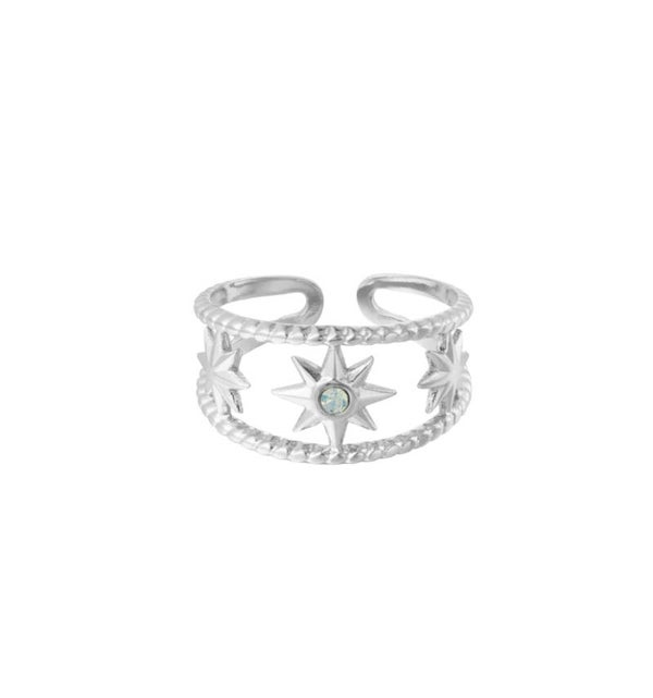 Ring Sparkle Stars Silver