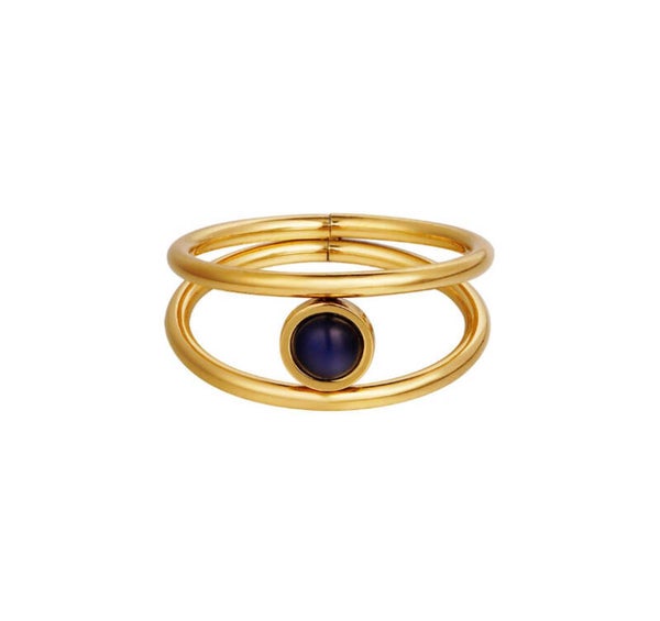 Ring Blue Stone Gold