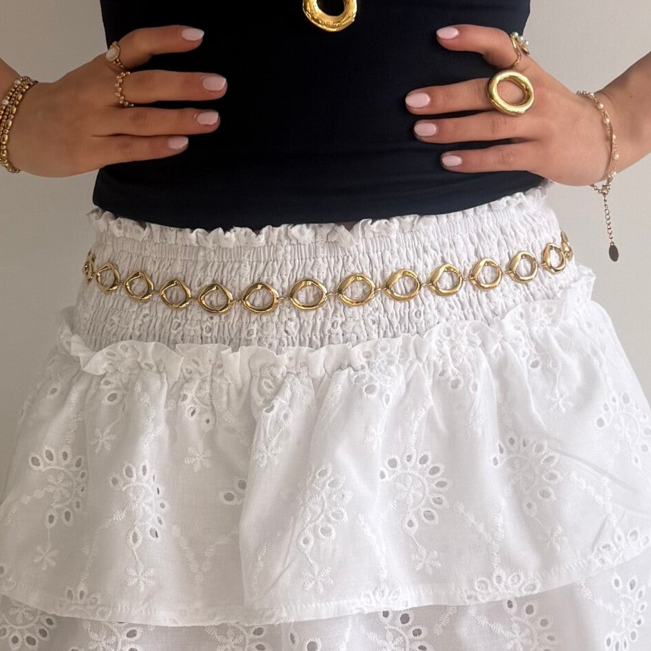 Hoop Belly Chain Gold