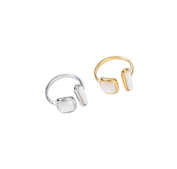 White Stones Ring