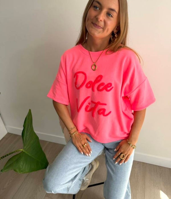 La Dolce Vita T-shirt 2.0 Pink