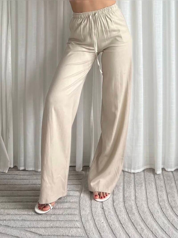 Lula Linen Pants Beige