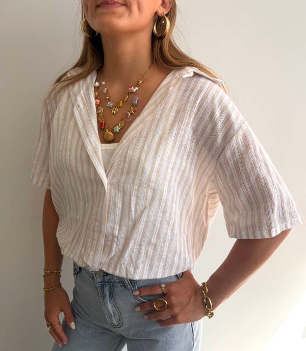 Minnie Blouse & Top Beige