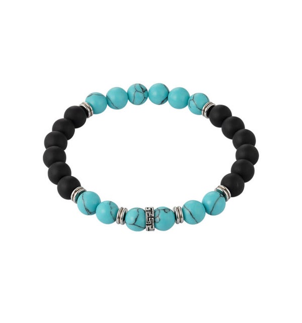 Bracelet Men Marble Blue