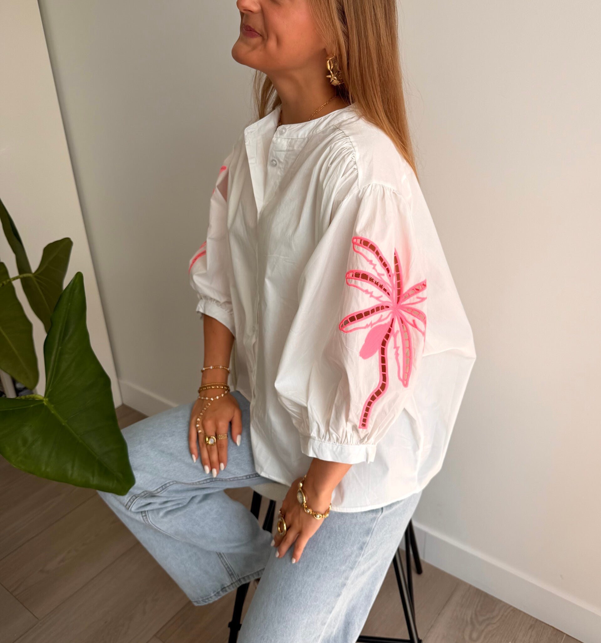 Flora Blouse White