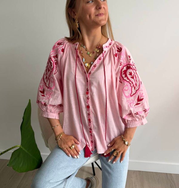 Michelle Blouse Rose