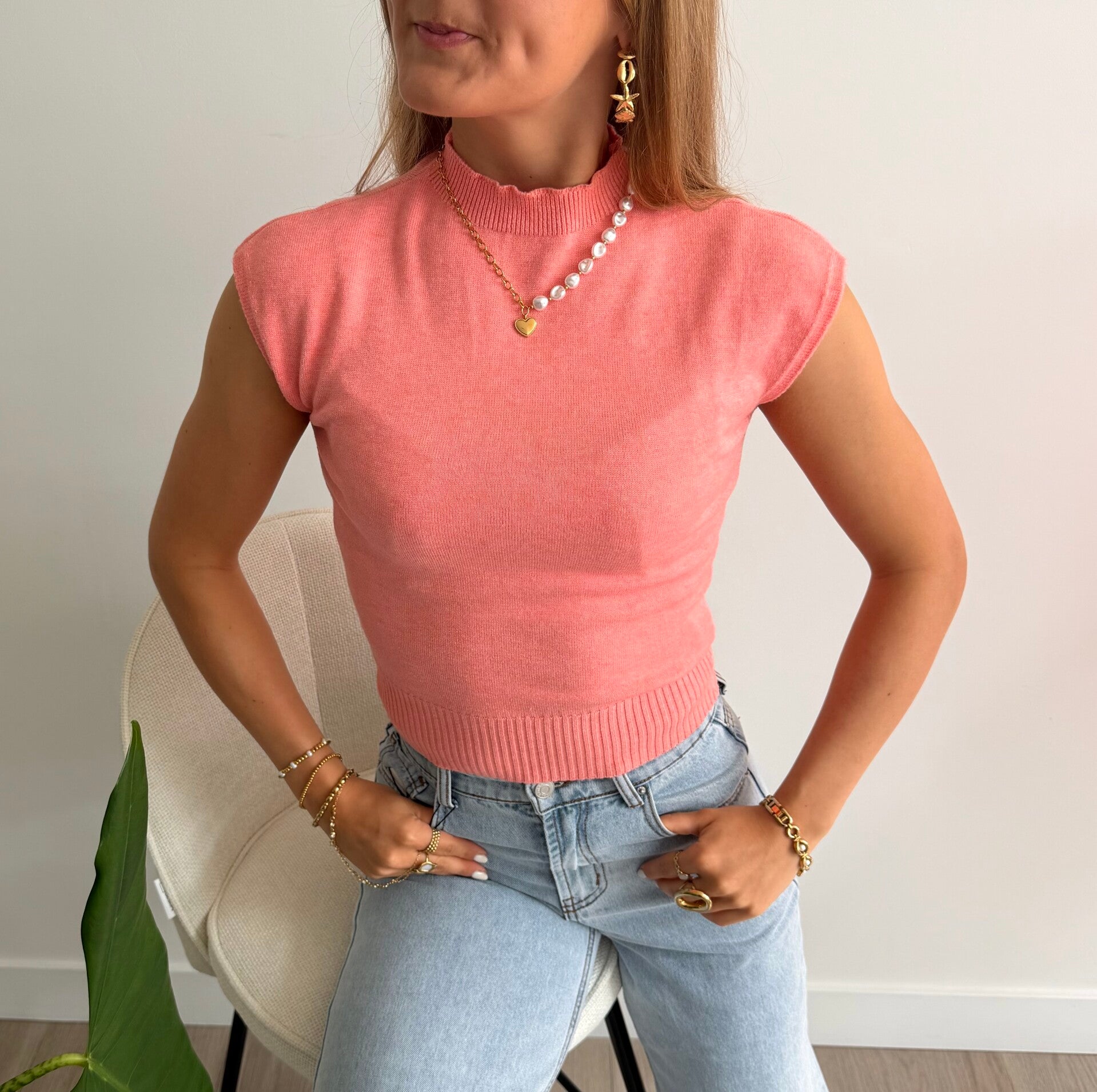 Lulu Top Coral