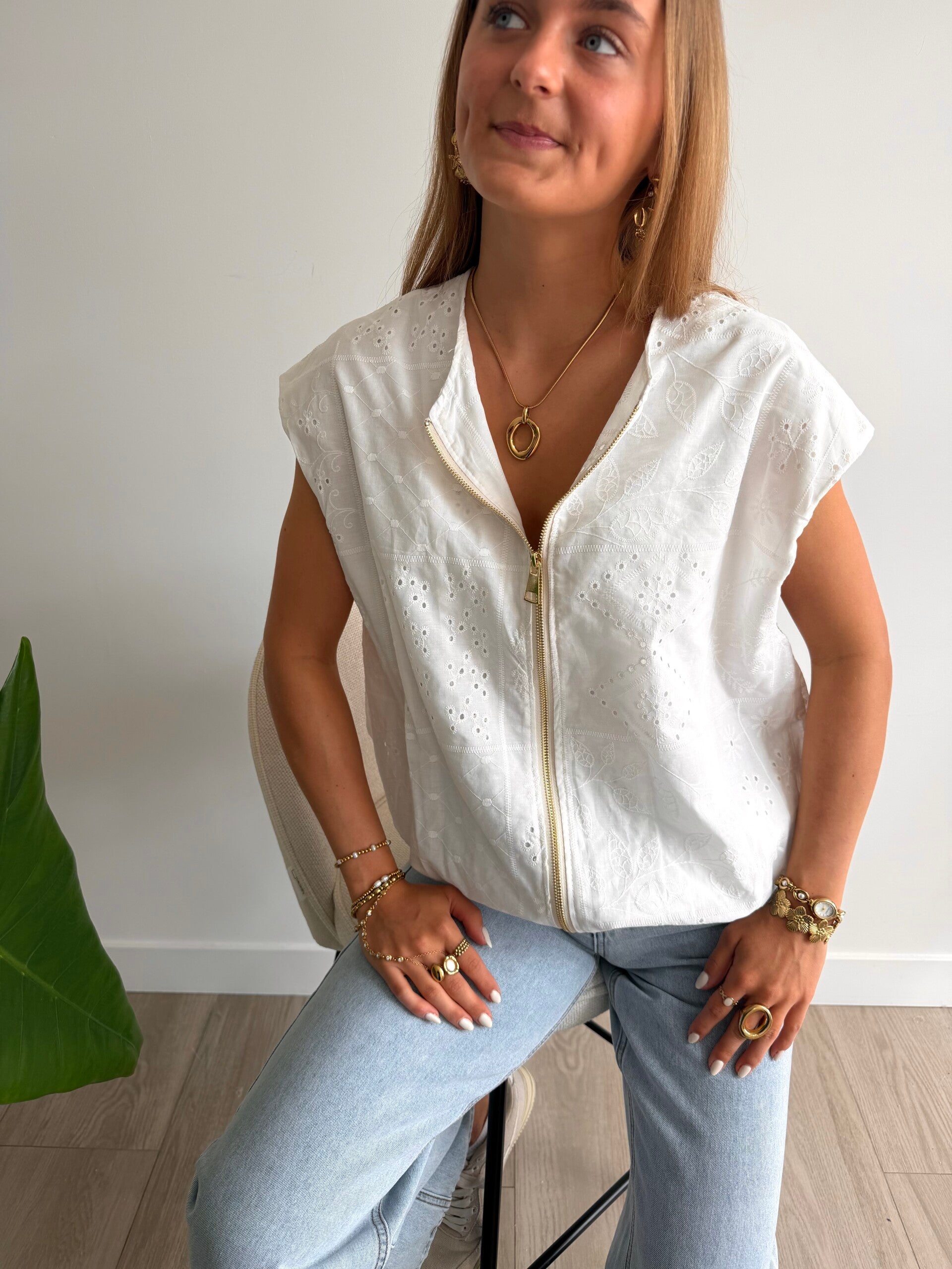 Bloom Vest White