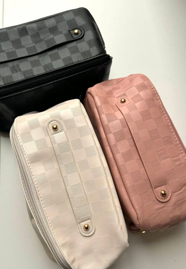 Royal Make-Up bag White/ Rose/ Black