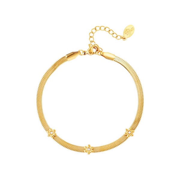 Bracelet Plate Stars Gold