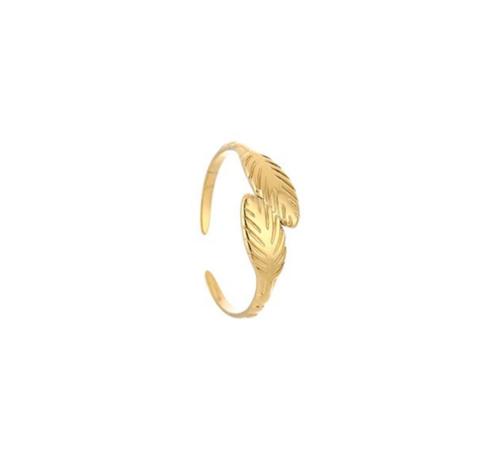 Ring Leaves Gold