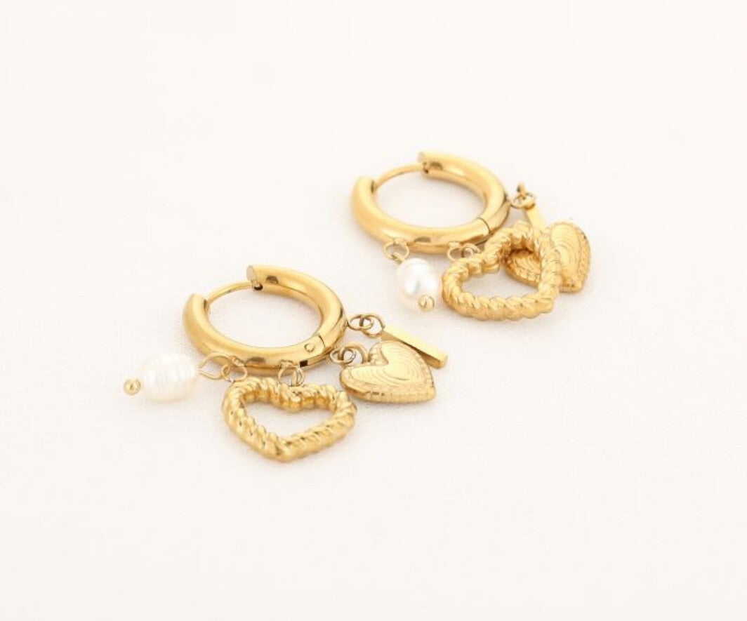 Charm Earrings Gold