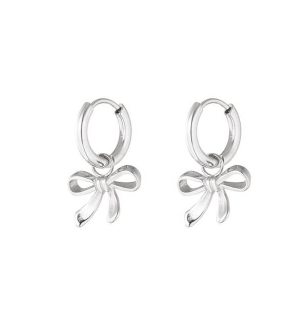 Earrings Bow Silver