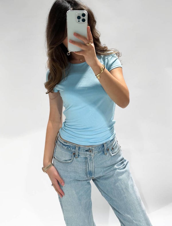 Leela Top Sky Blue
