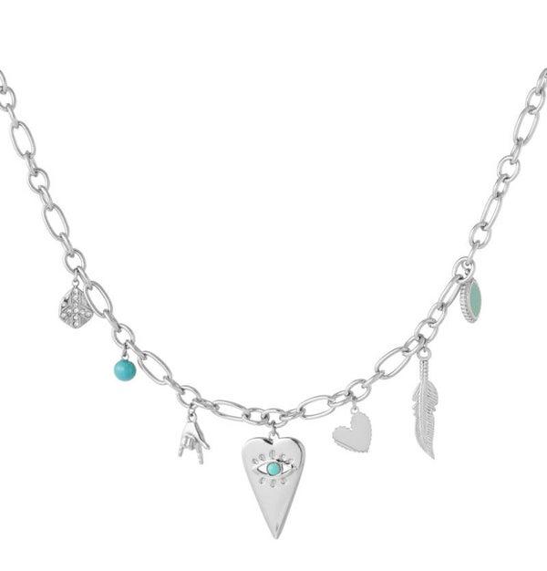 Necklace Trendy Silver