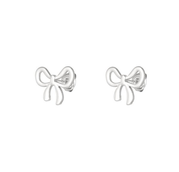 Earrings Bowknot Silver