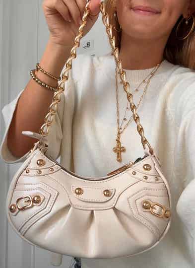 Classy City Bag Off-White and Gold