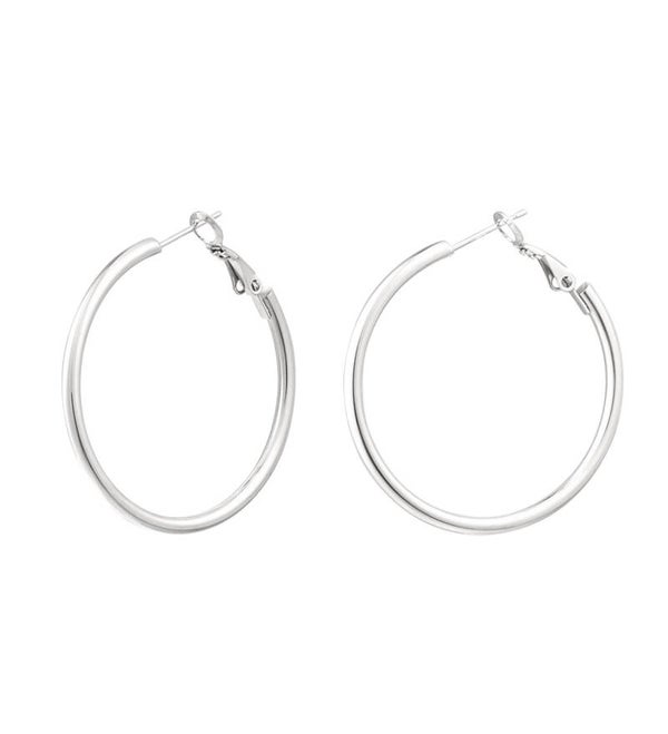 Hoops Clip Medium Silver