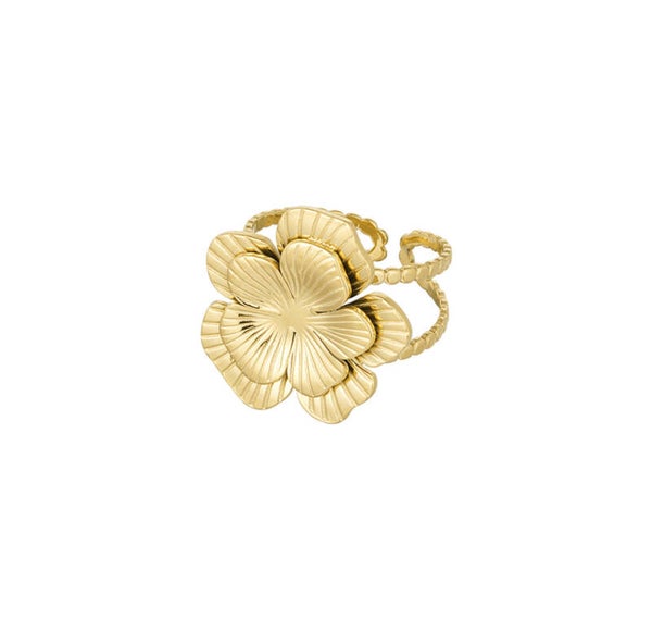 Ring Big Flower Gold