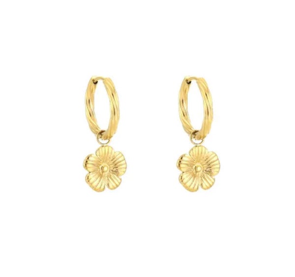 Lotus Earrings gold