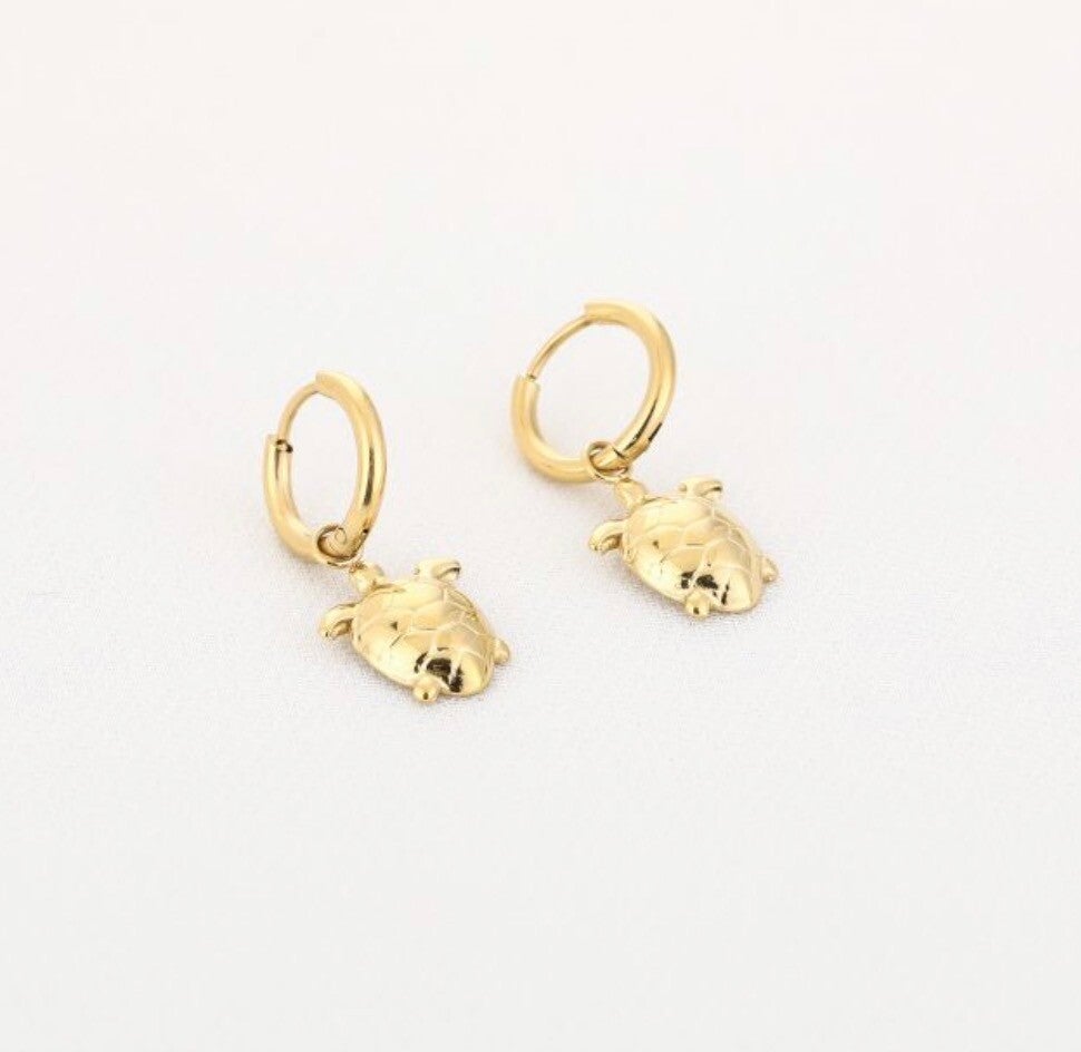 Earrings Little Turtle Gold