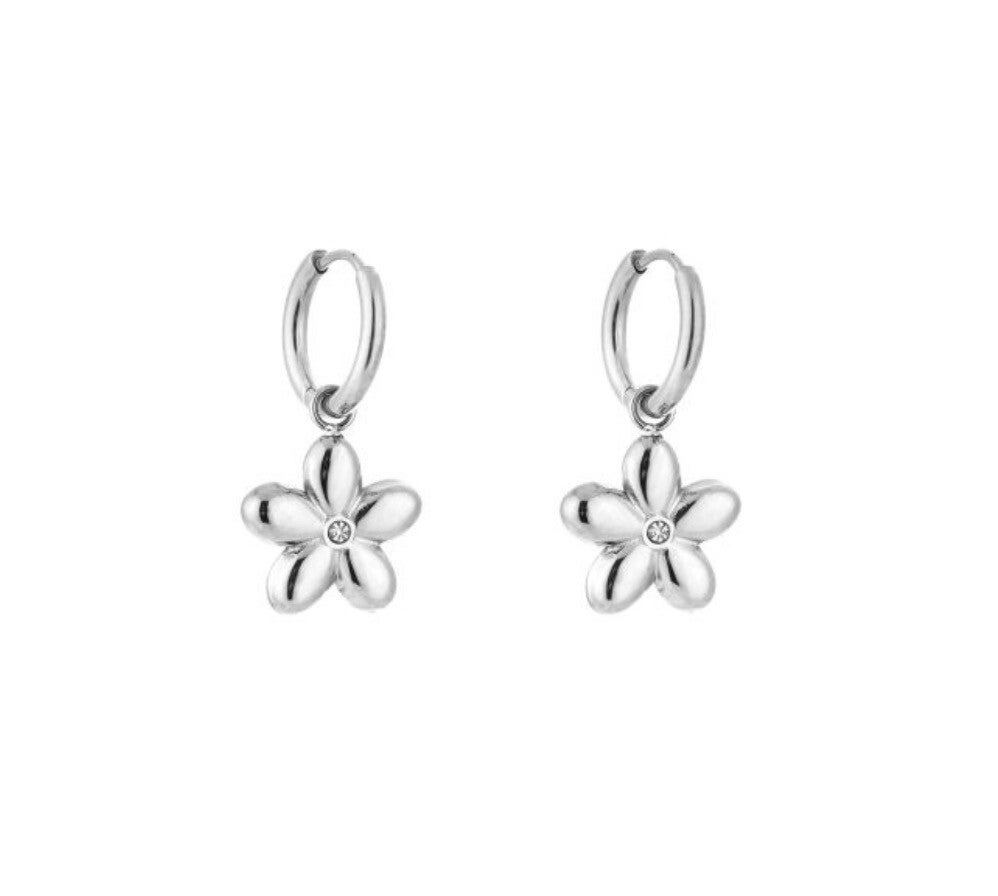 Earrings Little Flower Silver