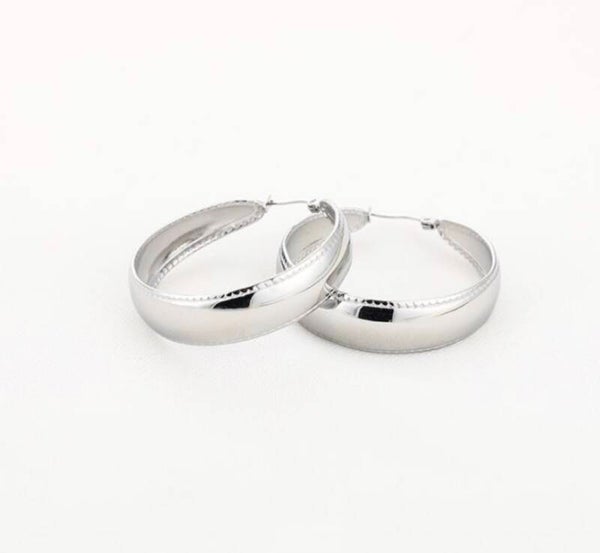 Silver Hoops