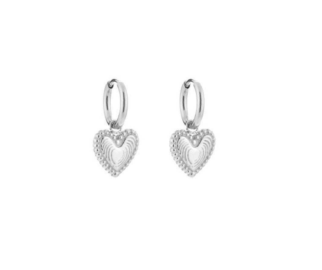 Earrings Little Heart Silver