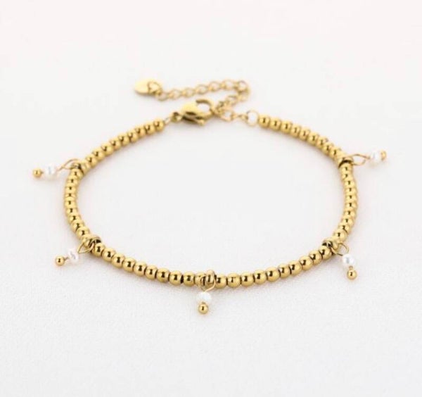 Bracelet Bols & Pearls Gold