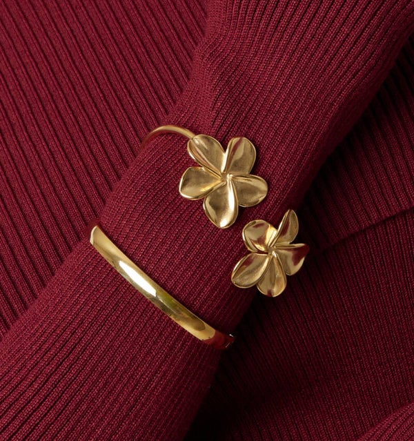 Bracelet Tropical Flowers Gold