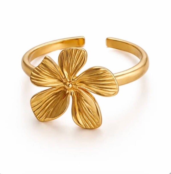 Mini Flower Ring Gold
