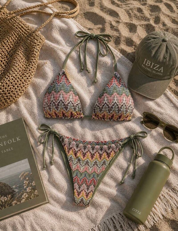 Tropical Bikini Green