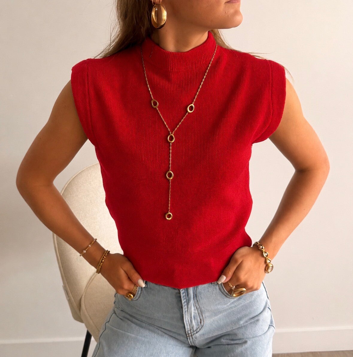 Iris Top Red
