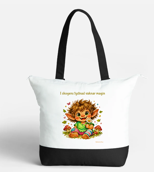 Snygg väska med dragkejda