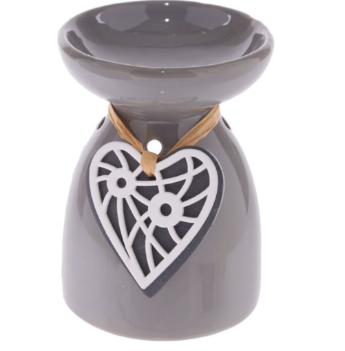 Trähjärta Keramik Eden Aromalampa