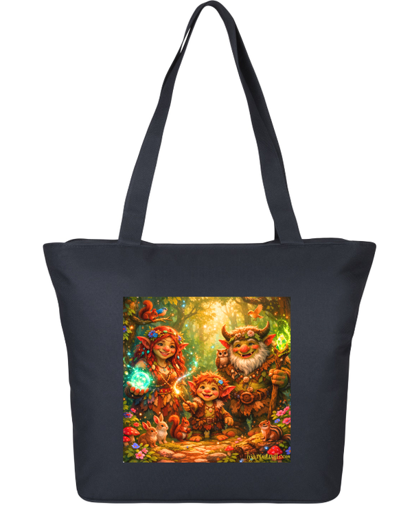 Snygg väska med dragkejda