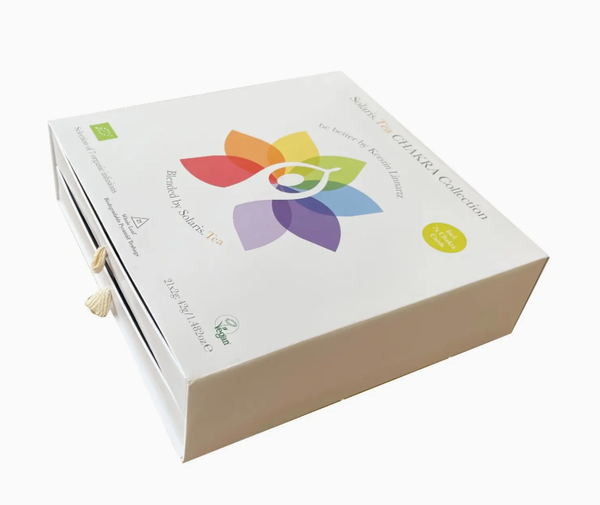 CHAKRA Collection presentset – 21 biologiskt nedbrytbara pyramidte-påsar (individuellt förpackade), 42 g