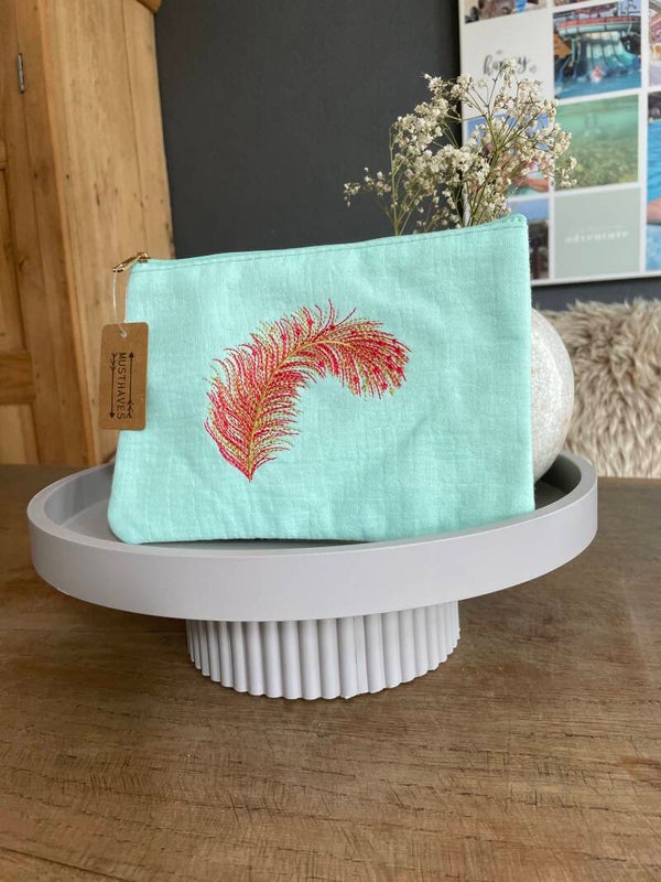Mooi turquoise  toilettasje