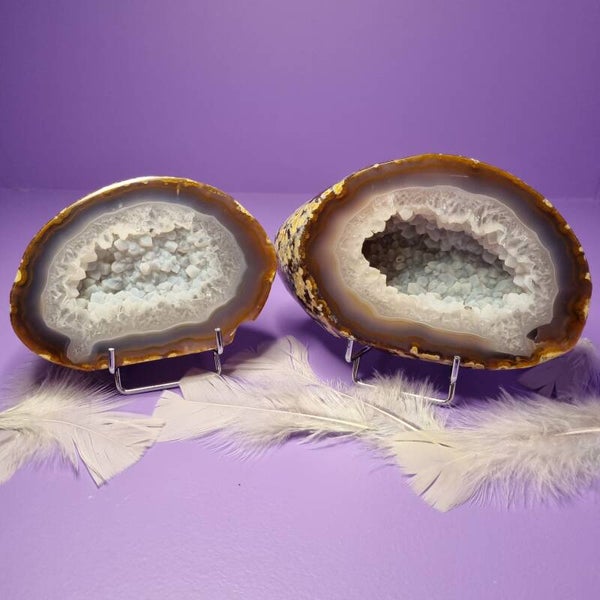 Agaat Geode met Kwarts nr. 35